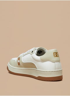 DUCHINI Men's Panelled Lace-Up Low Ankle Sneakers  - Image 2