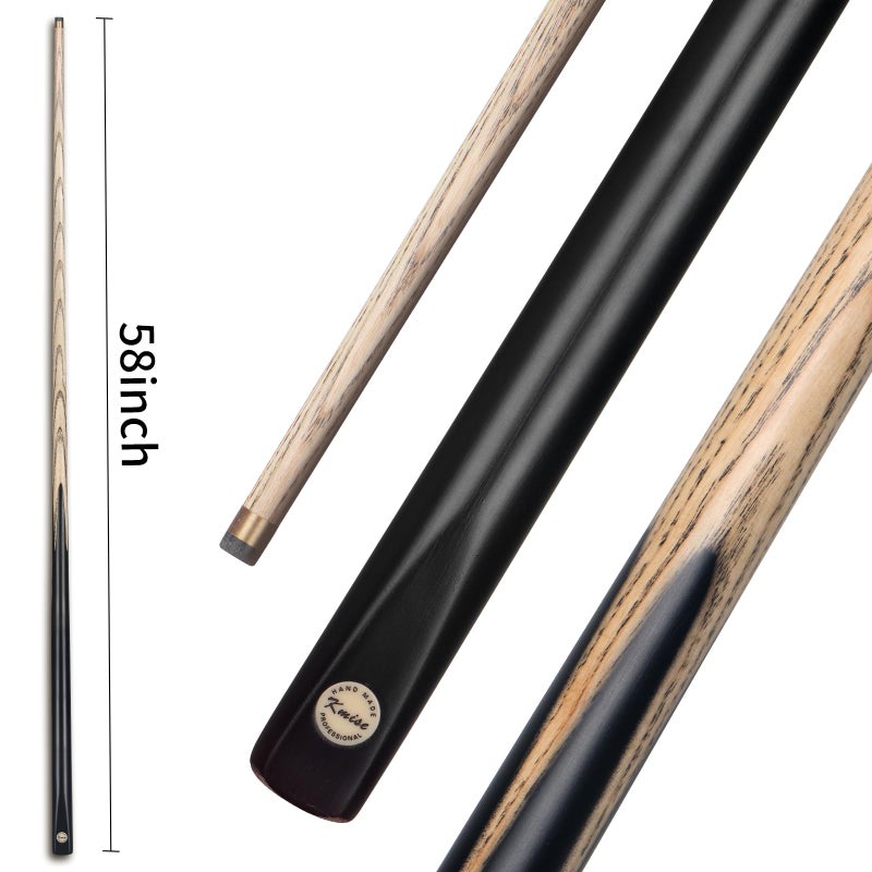 Kmise Pool Cue Sticks, 58" Hardwood Pool Cue Set of 4, 20OZ with 13 MM Brass Tips, Table Billiard Cue Stick for Bar, Home, Billiard Room - Image 2