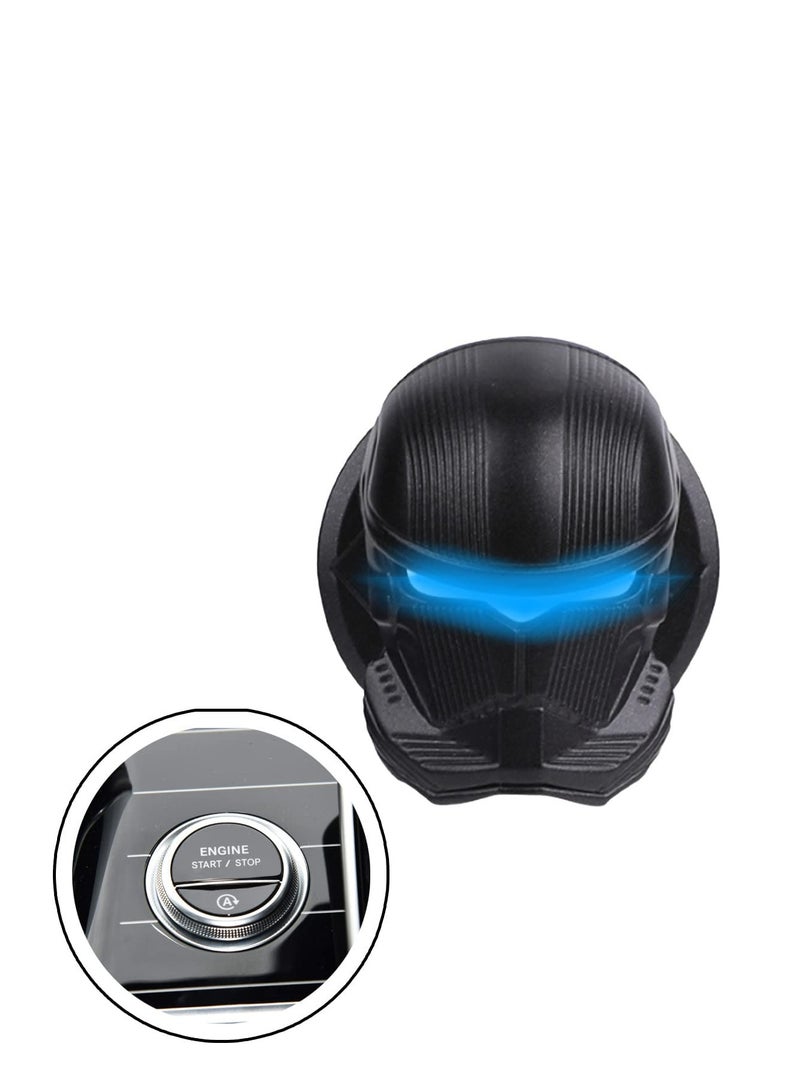 Car Engine Start Stop Button Startup Cover Open The Protective Shell of Style Push Decoration Black - Image 1