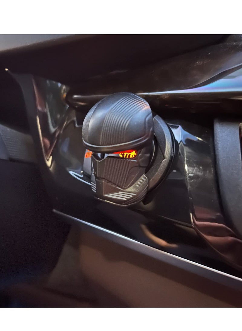 Car Engine Start Stop Button Startup Cover Open The Protective Shell of Style Push Decoration Black - Image 2