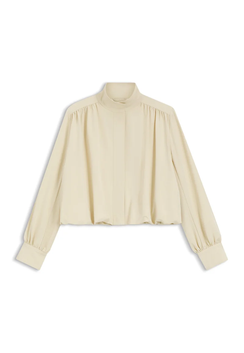 BOSS Light Yellow Relaxed-fit blazer with balloon hem for Women | Best Price UAE