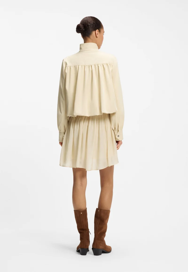 BOSS Light Yellow Relaxed-fit blazer with balloon hem for Women | Best Price UAE