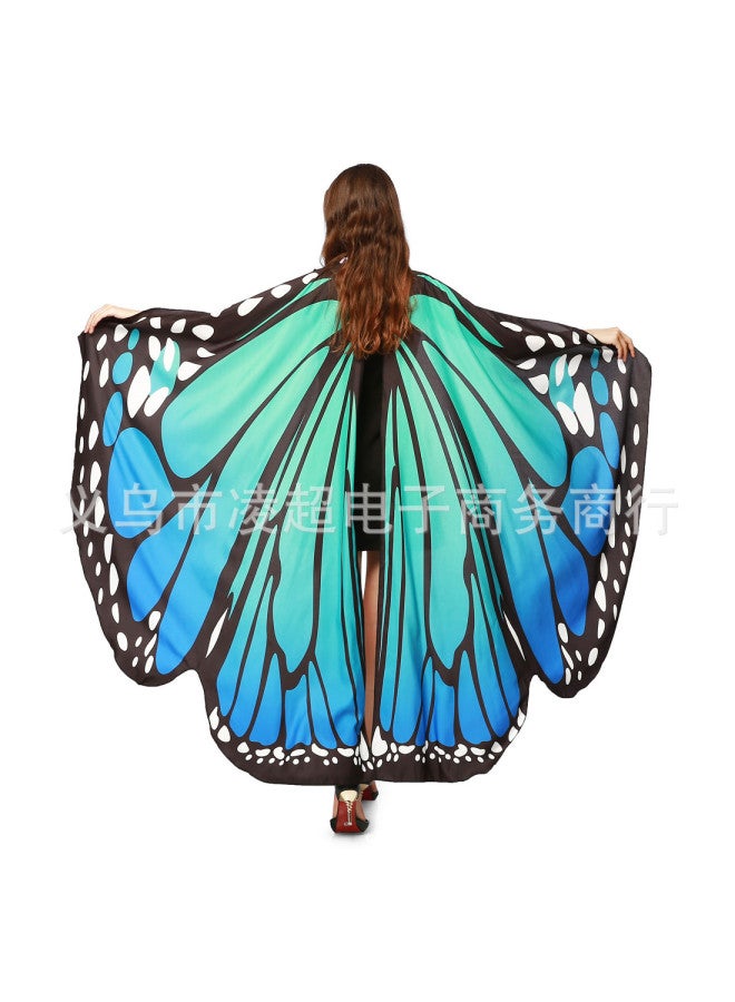 Dance Cloak Rotating Butterfly Shawl Decorative Butterfly Cloak European And American Belly Dance Big Butterfly Mask