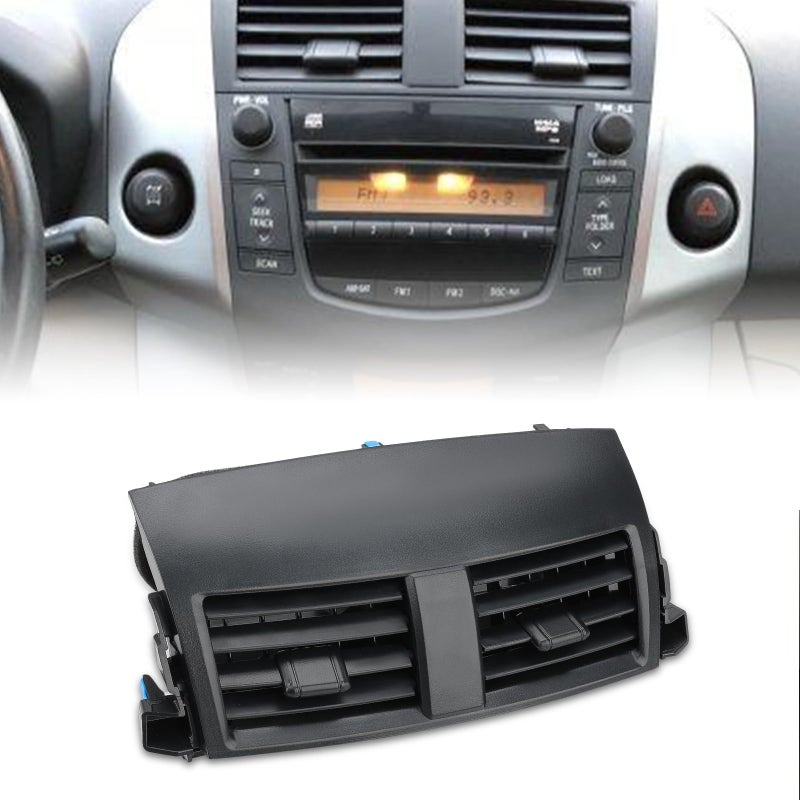 بديل فتحة تكييف الهواء المركزية JDMON لسيارة تويوتا RAV4 2006 2007 2008 2009 2010 2011 2012 بديل لرقم 5567042060B0 556700R010B0 لوحة شبكة تكييف الهواء في لوحة القيادة