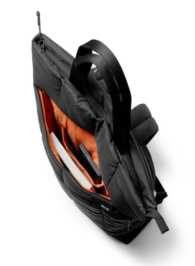 DailyObjects Black Wing Backpack (17L) Bag for Men & Women|Fits 13/14 inch Laptop/Macbook Pro/Air Ipad|Lightweight| Durable Backpack |Padded Straps|Office/Daily Use/Travel/Work|Multi Compartments - Image 5