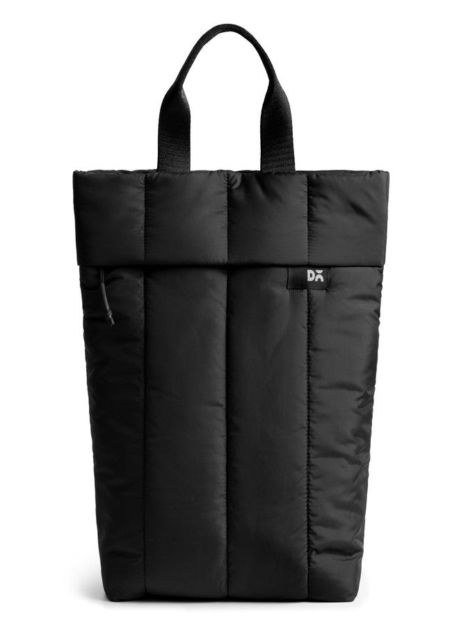 DailyObjects Black Wing Backpack (17L) Bag for Men & Women|Fits 13/14 inch Laptop/Macbook Pro/Air Ipad|Lightweight| Durable Backpack |Padded Straps|Office/Daily Use/Travel/Work|Multi Compartments - Image 1