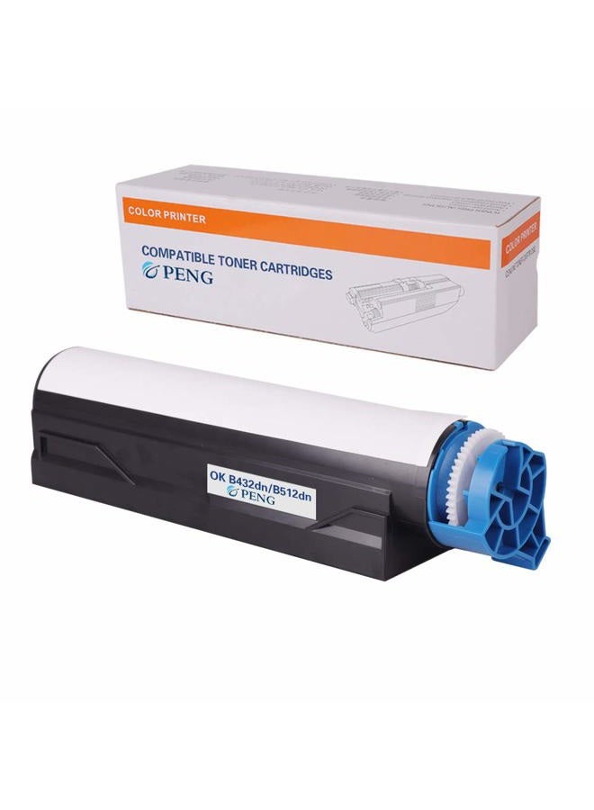 PENG Kuncheng Compatible for OKI OKIDATE B412 B432 Toner Cartridges Replacement for 45807105 412dn B432dn B512dn MB472dnw MB492dn MB562dnw Printers 7000 Pages 7K B(1-Pack Black) - Image 1
