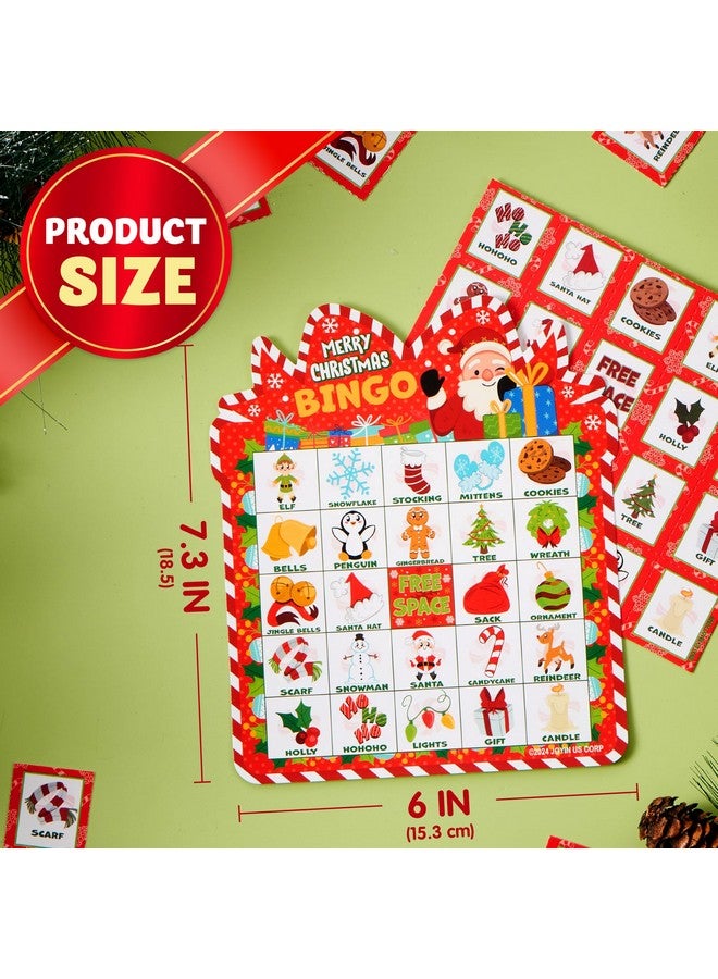 JOYIN 30 Players Christmas Bingo Cards, Xmas Bingo Game for Kids Family Activities, Holiday Winter Bingo Cards for Party Card Games, School Classroom Indoor Party Games - Image 5