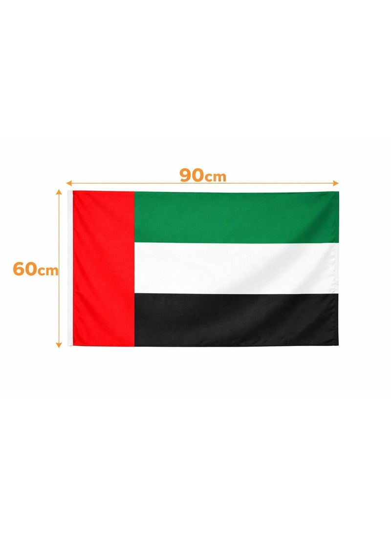 UAE Flag 60x90cm Fabric Large Outdoor Indoor Wall Hanging Flag United Arab Emirates National Day Decoration - Image 2