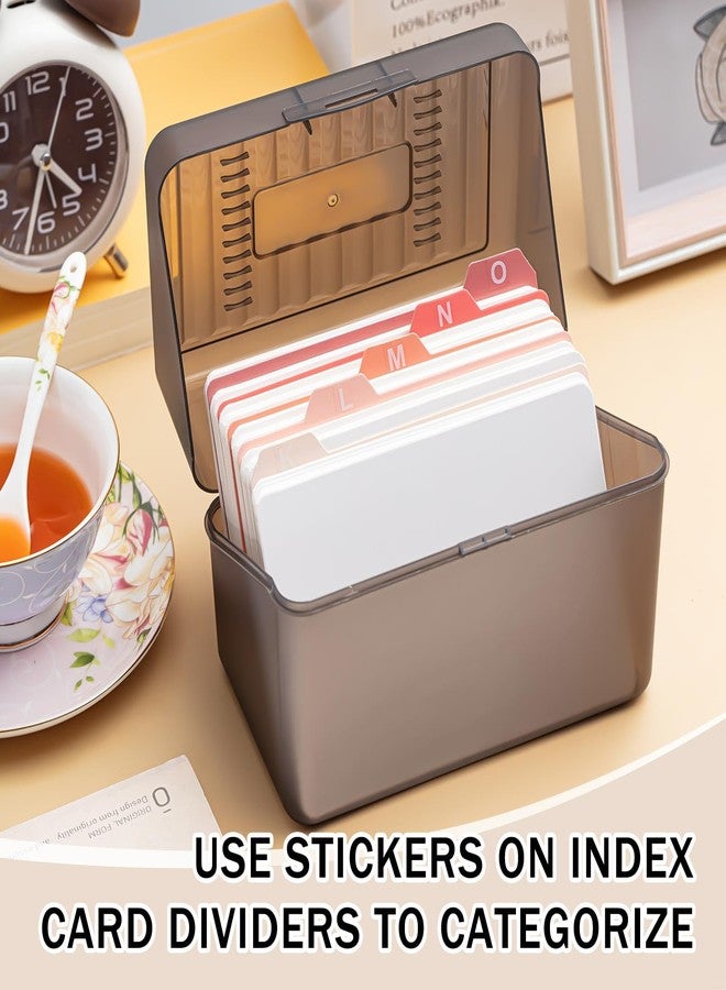 Harloon 52 Pcs Dry Erase Index Card Guide Set Include 50 Index Card Dividers 2 Number Alphabet Sticker with Tabs Photo Dividers for Office Business Back to School Supplies(3 x 5 Inch,Boho Rose) - Image 5