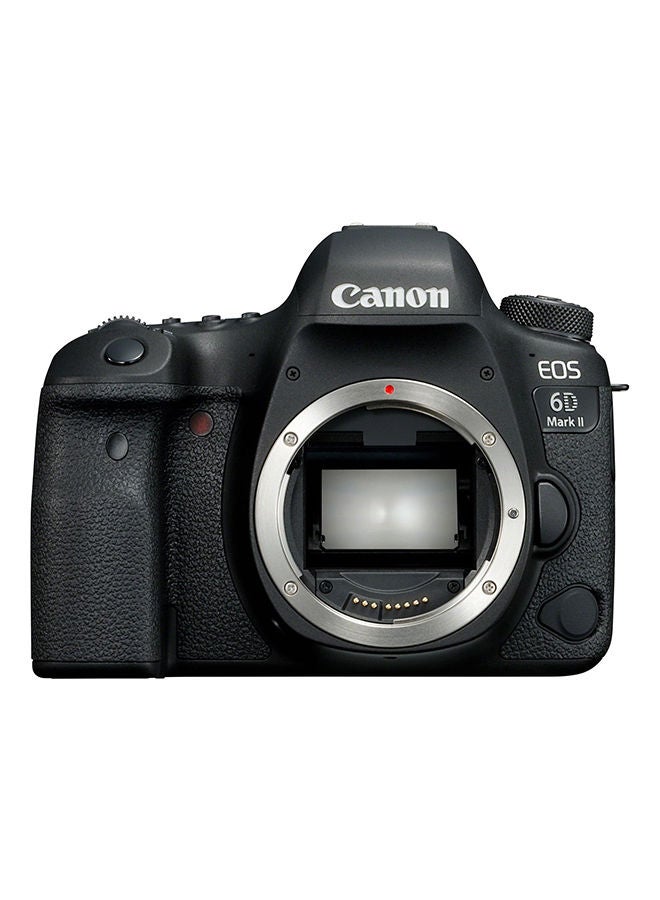 Canon EOS 6D Mark II DSLR Body 26.2MP With LCD Touchscreen, Built-In Wi-Fi, NFC, Bluetooth And GPS Geotagging Technology Black - Image 1