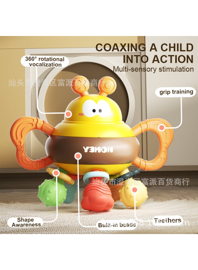 Fp Baby Bee Hand Ball Crab Teether Lala Bird Rattle Puzzle Early Education Finger Toy - Image 2