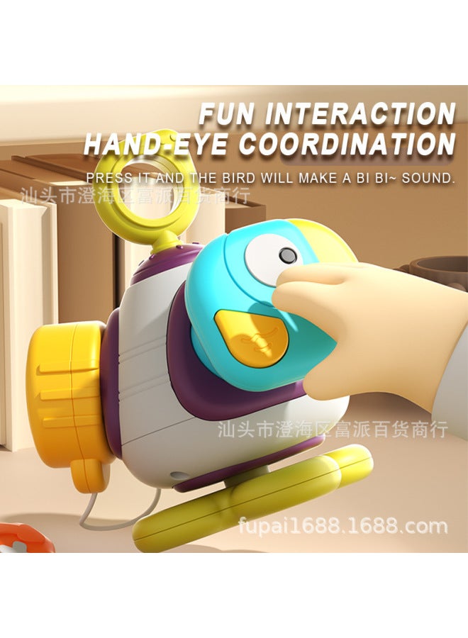 Fp Baby Bee Hand Ball Crab Teether Lala Bird Rattle Puzzle Early Education Finger Toy - Image 3