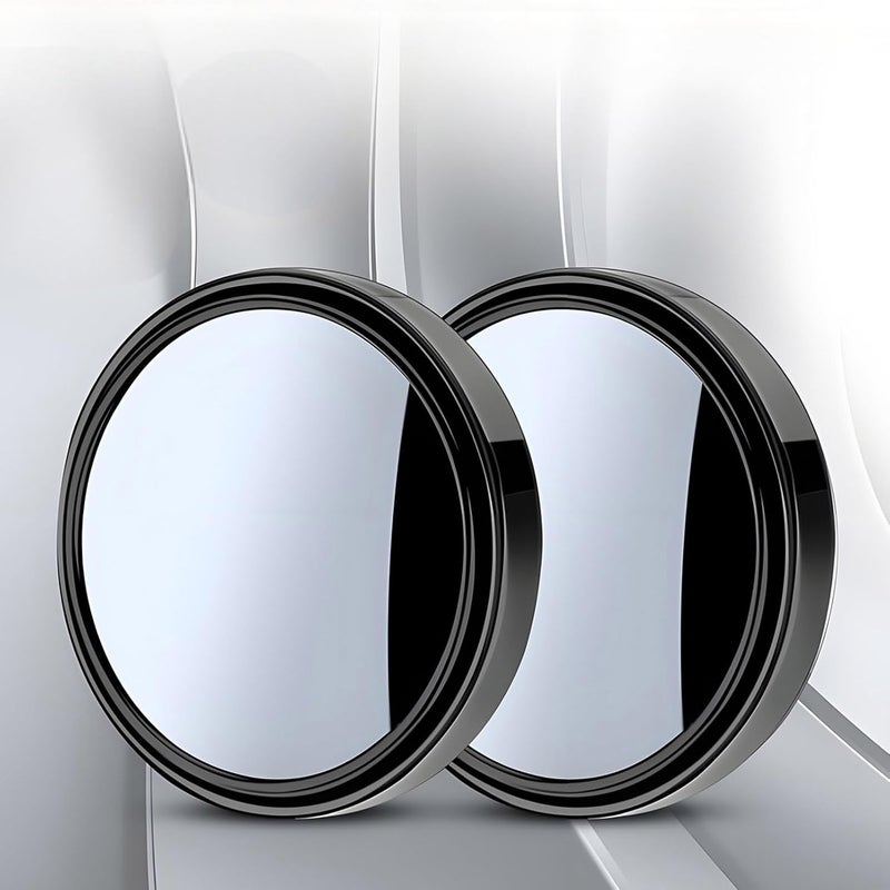 2pcs Blind Spot Car Mirror for Infiniti JX EX FX M-Sedan 360° Rotate Convex Rear View Mirrors Reversing Auxiliary Blind Looking-Glass Car Mirror Accessories,Black-Adhesive Backing - Image 1