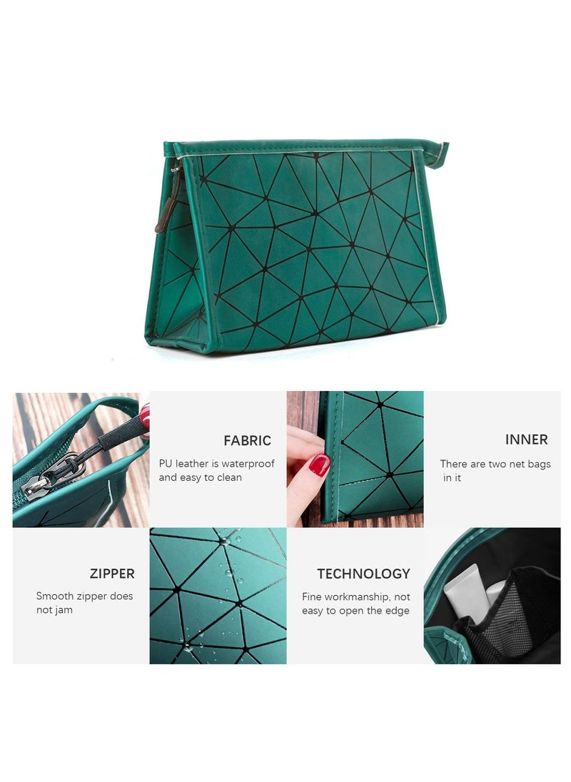 Prostuff.in Prostuffin Portable Waterproof PU Fashion High Capacity Cosmetic Bag Toiletry Make Up Organizer Wash Bags Ladies Makeup Travel Storage Pouch Multicolor 1 Pcs  - Image 5