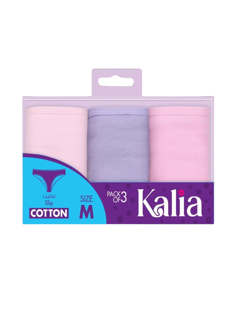 Kalia Pack of 6 Plain Cotton Bikini Panties for Women  - Image 3