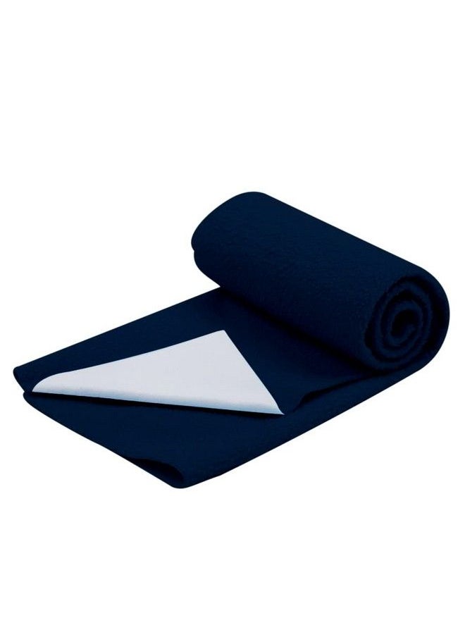 MOM'S HOME Moms Home Mattress Protector Waterproof Dry Sheet For Baby 0 3 Months ; Pack Of 2 ; 70X50 Cm ; Navy & Maroon  - Image 3