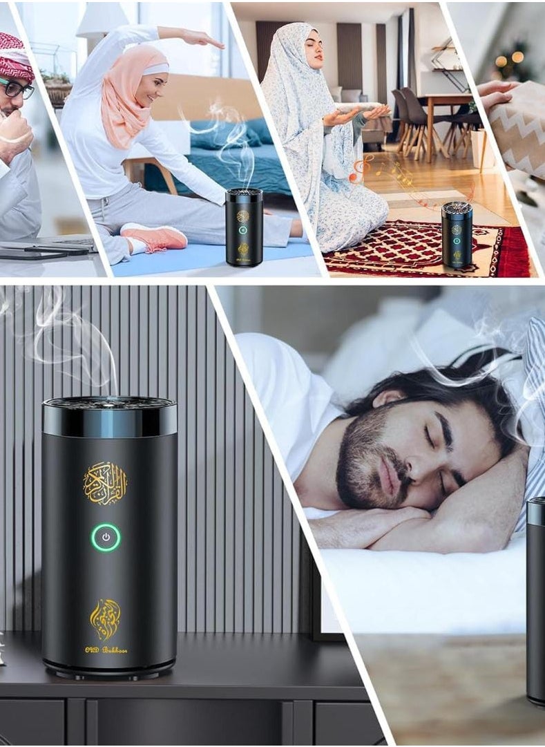 عود بخور مكبر صوت للقرآن الكريم بمبخرة بخور قابلة لإعادة الشحن بمنفذ USB من النوع C مع تطبيق  - Image 2