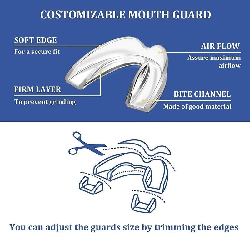 ToolHouse 4 Pcs Nighttime Mouth Guard for Oral Comfort, Clear Teeth Protector for Clenching Teeth, Custom Moldable Night Guard for Sleeping, Reusable Comfort Dental Retainer - Image 5