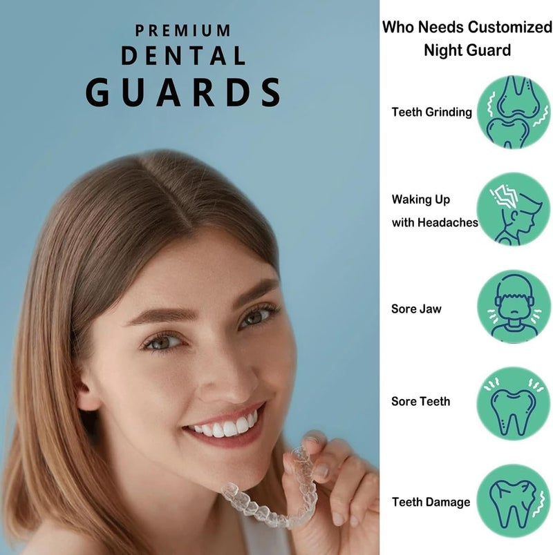 ToolHouse 4 Pcs Nighttime Mouth Guard for Oral Comfort, Clear Teeth Protector for Clenching Teeth, Custom Moldable Night Guard for Sleeping, Reusable Comfort Dental Retainer - Image 3