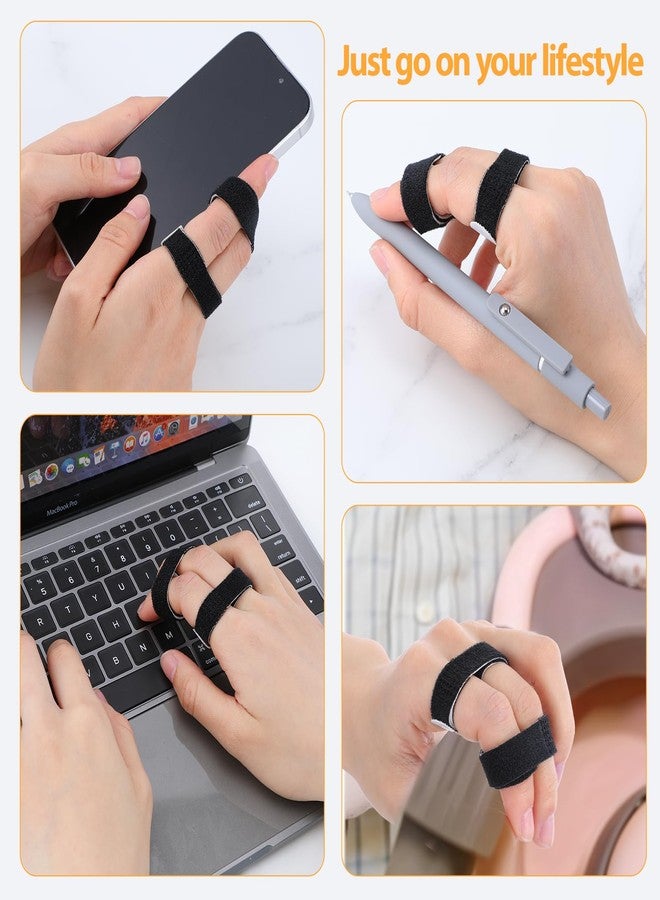 Wanmu Buddy Tape Finger Straps, 10 Pcs Finger Buddy Wraps With Padded, Hook and Loop Pinky Fingers Tapes Splint for Injured, Jammed, Swollen Fingers Support, Washable and Reusable - Image 5