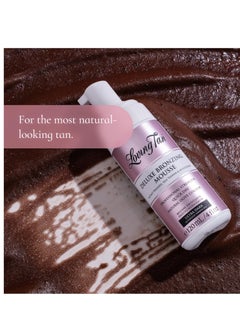 Loving Tan Loving Tan Deluxe Bronzing Mousse, Ultra Dark-Streak Free, Natural looking, Professional Strength Sunless Tanner- Up to 5 Self Tan Applications per Bottle, Cruelty Free, Naturally Derived DHA- 4 FL Oz  - Image 3