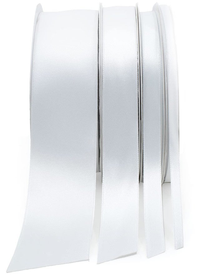 Stuffvisor White Satin Ribbon, 1/2 inch x 50 Yards, Double Face Solid Color, Thick and Durable Ribbon Roll, 100% Polyester for Gift Wrapping, Crafts, Hair and Decorations - Image 5