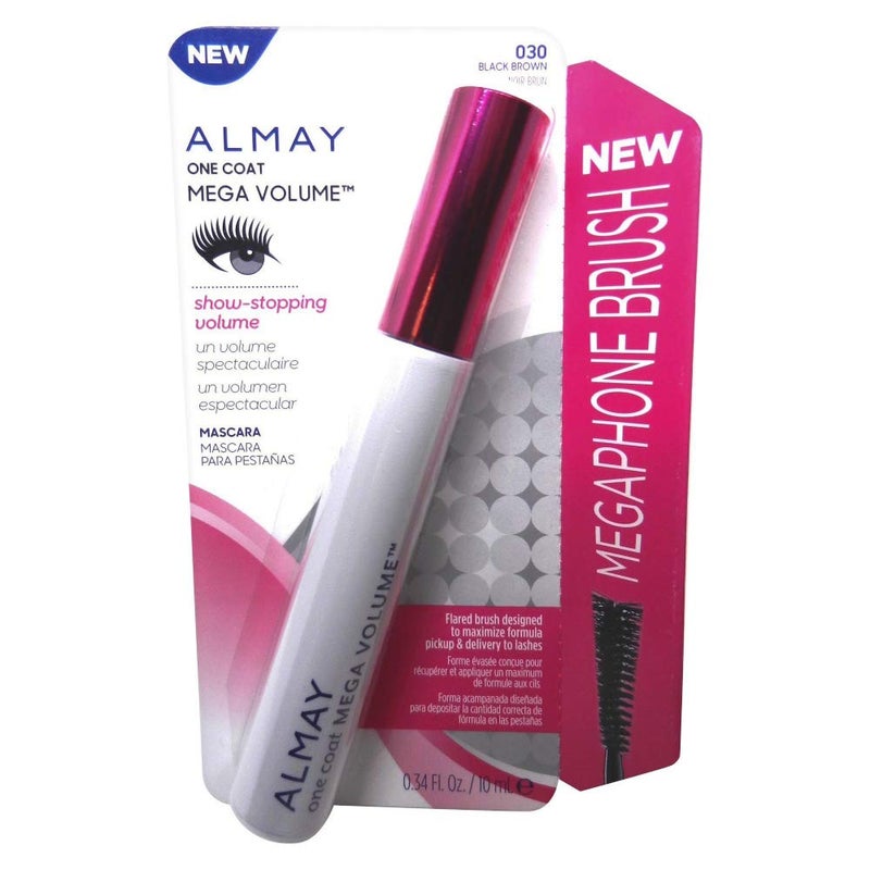 Almay Mega Volume Mascara, Black Brown, 0.34 fl. oz. - Image 1