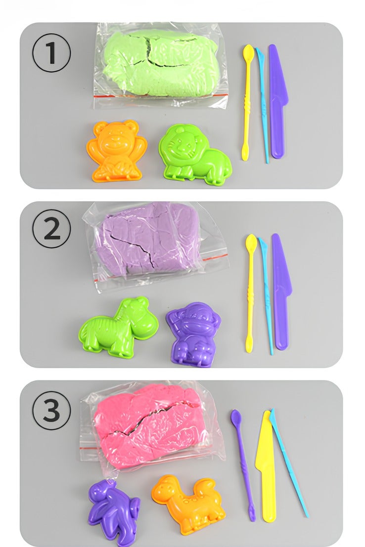 Hello Magic Sand Play Set - 3 Boxes 150g - Image 3