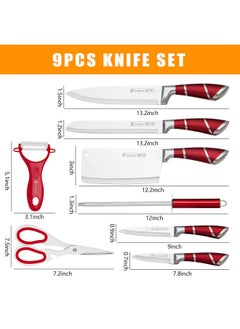 9 Piece Stainless Steel Knife Set - pzsku/ZBB4D3536BB81D2120381Z/45/_/1715607806/27b3027a-dbc3-4278-b122-c2a584d5006f