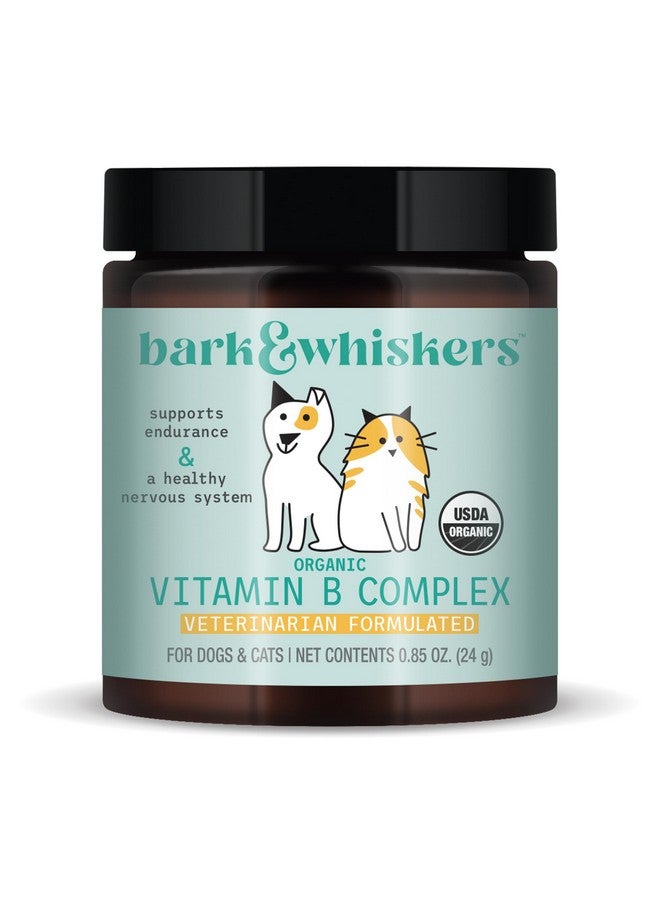 Dr. Mercola Bark & Whiskers Organic Vitamin B Complex, 0.85 Oz. (24 g), 60 Scoops, Supports A Healthy Nervous System & Endurance, Veterinarian Formulated, Non-GMO, Certified USDA Organic, Dr. Mercola - Image 1