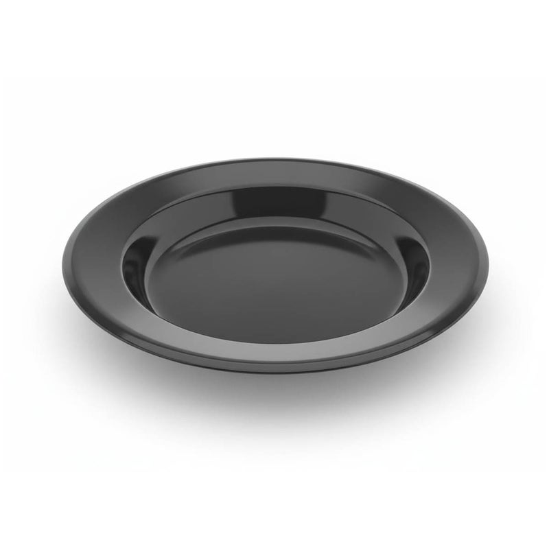Timmy Deep Plate Round 8.5 Inch Black - High-Quality Durable Dining Plate with Elegant Minimalist Design, Ideal for Serving Pasta, Salad, or Main Courses, Heat-Resistant, Easy to Clean and Store