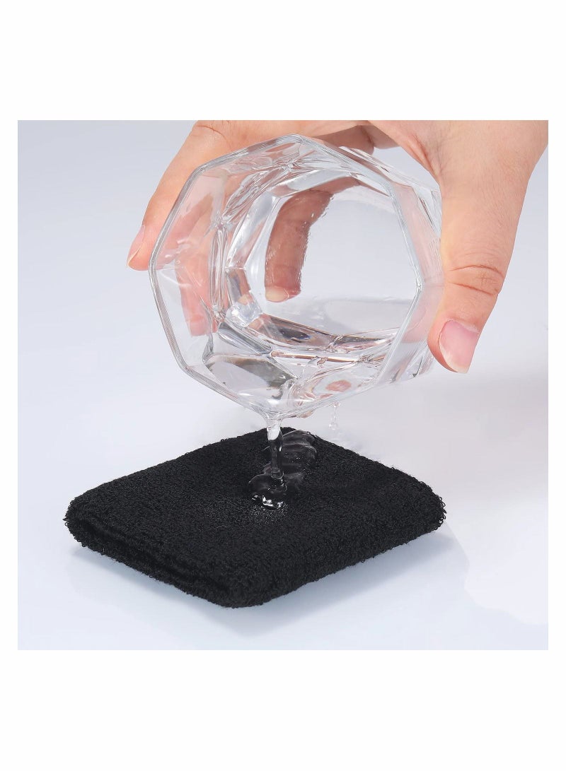 Loquat Sweatbands Set Includes Sports Headband and Wrist Cotton Striped Sweat Band for Athletic Men Women, 2 x Sweatband headband, 4 wristbands - Image 4