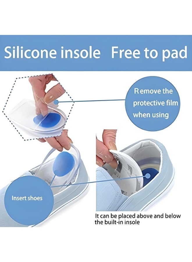 كومفي زوج من واقي كعب طبي من السيليكون للأحذية - مضاد للصدمات وتسكين الألم، مناسب للارتداء اليومي والأنشطة الرياضية. - Image 5