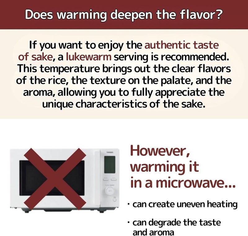 Someie TWINBIRD Sake Warmer, Black TW-D418B & White/Black Ochoko Set | Japanese Sake, Hot Sake, Compatible up to About 300 ml, Heat Retention, Electric, Temperature Control, Tabletop - Image 5