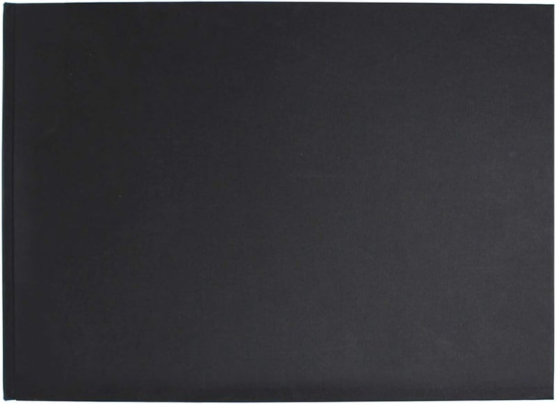آرت واي كراسة رسم Artway Studio - ذات غلاف مقوى مقاس A4 - أفقية - 92 جانبًا/46 صفحة من ورق خرطوش 170 جرامًا للمتر المربع - كراسة رسم سوداء ذات غلاف صلب - Image 2