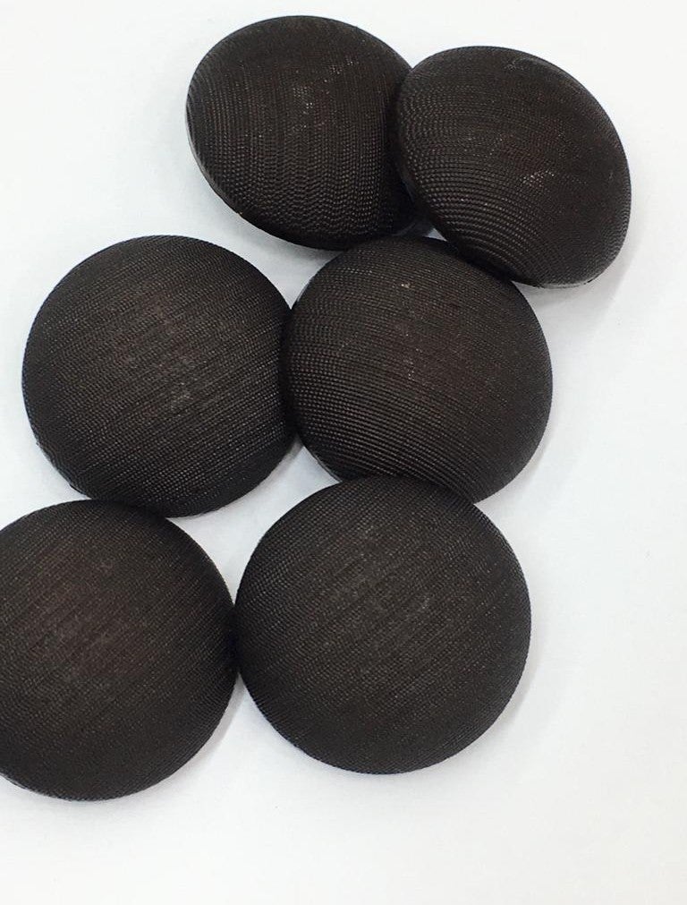 Karan Tuhafiye Karan Haberdashery Italian Matte Pearl Domed Model Jacket Cardigan Button Set 6 Piece Set Dark Brown - Image 2