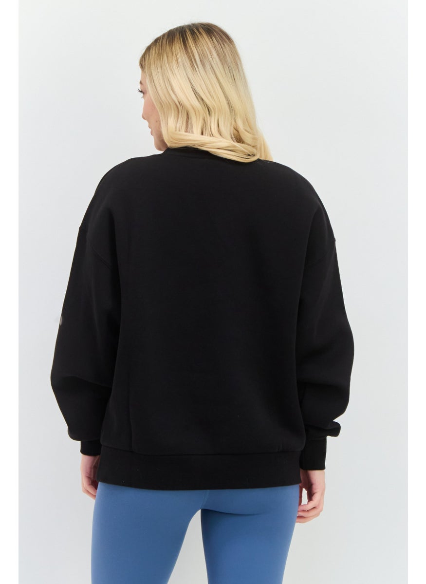 PUMA Women Sportswear Fit Long Sleeves Outdoor Sweatshirt, Black  - Image 3