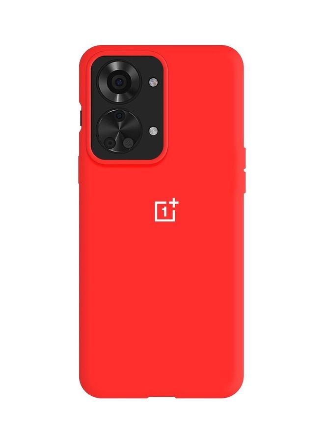 نيبمينينت غطاء حماية خلفي من السيليكون ومن جل لين وسائل بتصميم رفيع للغاية و كاملة للهيكل مقاس 6.43 بوصة لهاتف ون بلس نورد 2T أحمر - Image 2