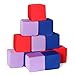 COZYTRAUM 12Pack 5 Inch Foam Cubes Soft Play Pit Fillers for Indoor Games Trampoline Rock Climbing Mats 3 Colors BlueRedPurple - Image 2