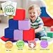 COZYTRAUM 12Pack 5 Inch Foam Cubes Soft Play Pit Fillers for Indoor Games Trampoline Rock Climbing Mats 3 Colors BlueRedPurple - Image 4
