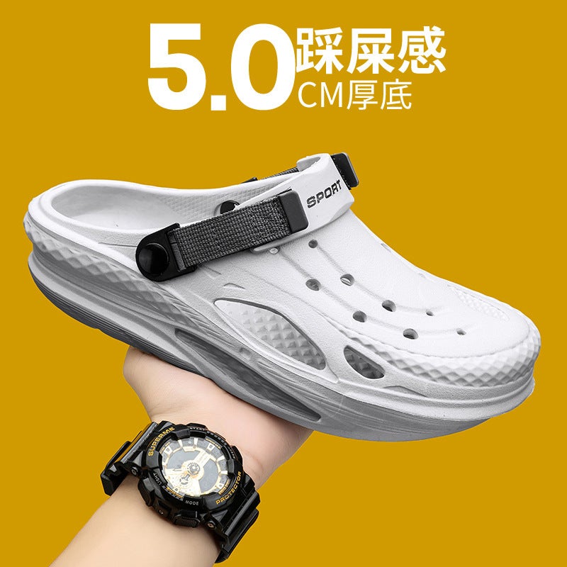 Men'S Casual Shoes Outdoor Beach Shoes Men'S Eva One-Piece Sports Hole Shoes Mariners Shoes Non-Slip Garden Shoes - Image 3