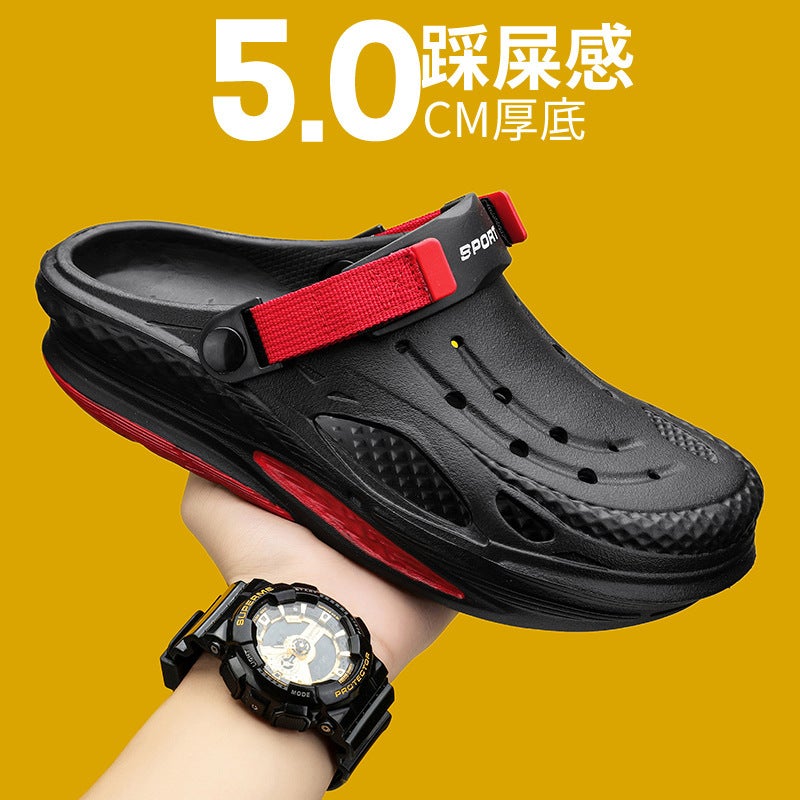 Men'S Casual Shoes Outdoor Beach Shoes Men'S Eva One-Piece Sports Hole Shoes Mariners Shoes Non-Slip Garden Shoes - Image 2