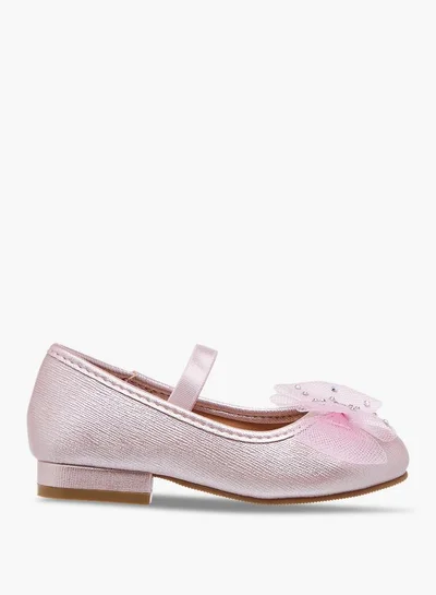 Flora Bella By Shoexpress Flora Bella Bow Accent Slip-On Ballerina Shoes