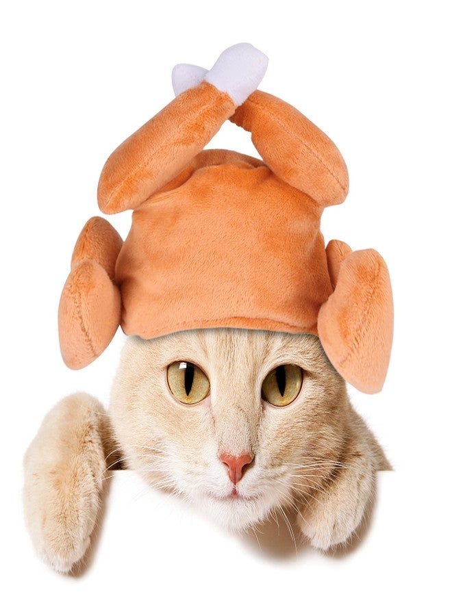 Asekonc Thanksgiving Cat & Dog Turkey Headband - Funny Holiday Hat for Small Pets, Cats & Puppies - Image 1