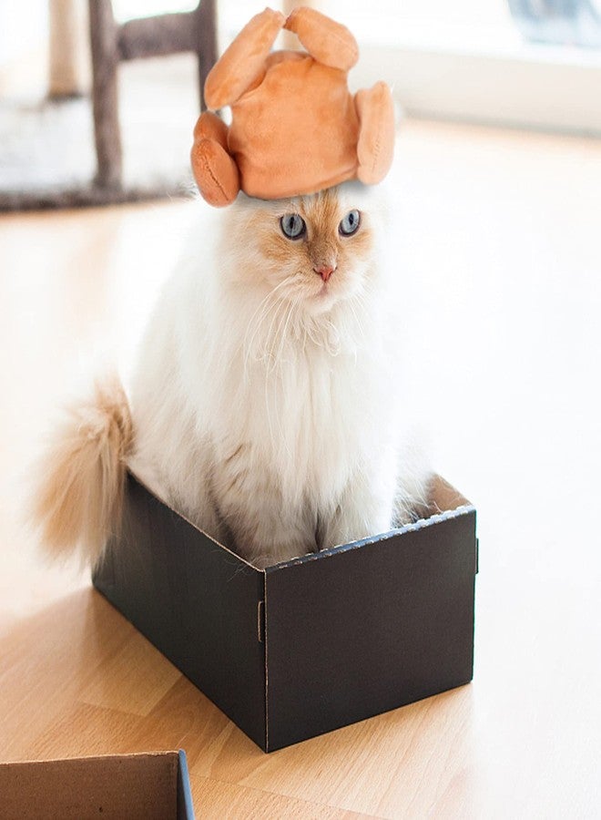 Asekonc Thanksgiving Cat & Dog Turkey Headband - Funny Holiday Hat for Small Pets, Cats & Puppies - Image 2