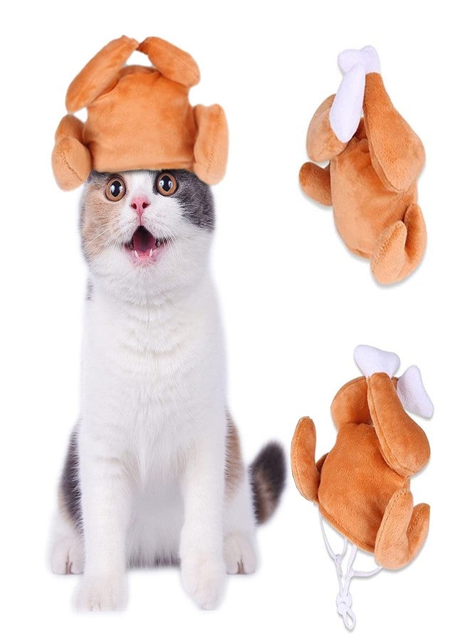 Asekonc Thanksgiving Cat & Dog Turkey Headband - Funny Holiday Hat for Small Pets, Cats & Puppies - Image 5