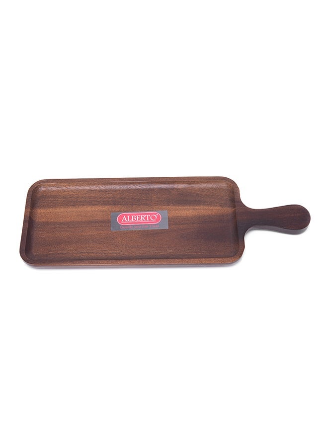 Alberto Acacia Serving Tray W/Handle 40x14centimeter - Image 1