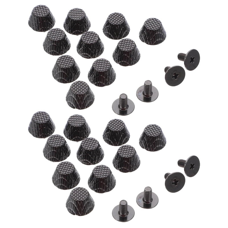 Veemoon 50 Pieces 10mm Alloy Screw Back Rivets Luggage Studs Bag Bottom Base Metal Round Dome Purse Feet Nails Leatherworking Accessories For Handbag Craft - Image 2