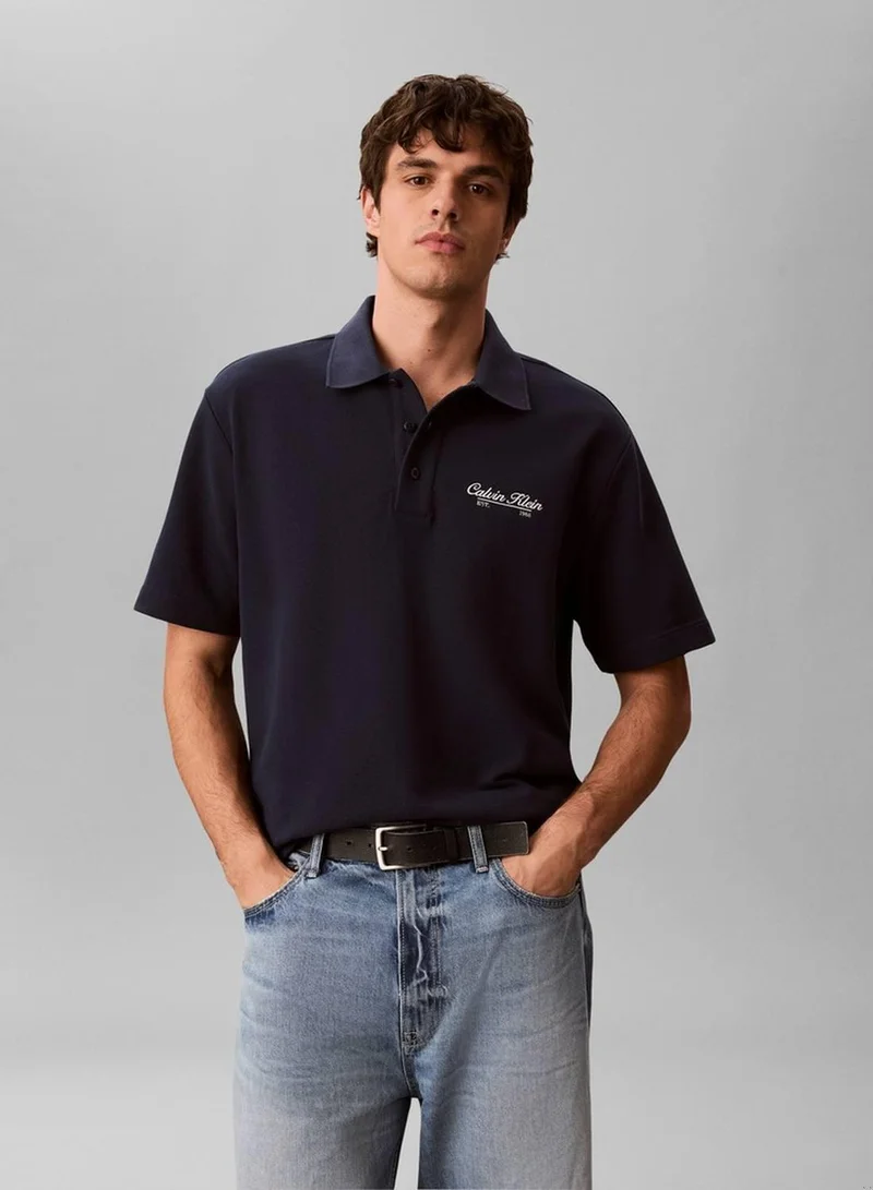Embroidered Logo Polo Shirt